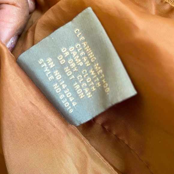 BAGATELLE Faux Leather Cropped Moto Jacket Size Small Caramel Brown X-Co… - Picture 8 of 9